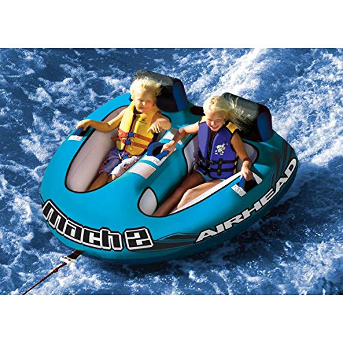 2 Person Airhead Mach Towable Tube for Boating Water Tubing - Cockpit Design