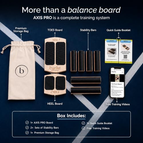 White Wooden Ankle Balance Board for Foot Strength and Plantar Fasciitis Relief - Burke Home Goods