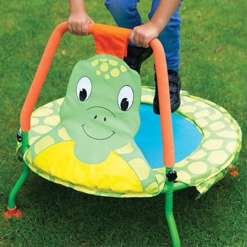 Nursery Trampoline for Kids - Turtle Design, Toddler Bouncer, Safe Indoor Outdoors