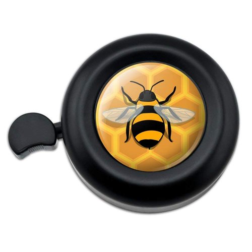 GRAPHICS & MORE Bee on Honeycomb Bicycle Handlebar Bike Bell