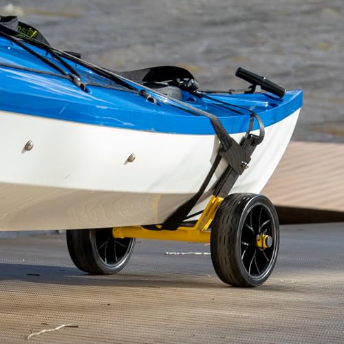 Suspenz Kayak & Canoe Transport Cart with Straps, Lightweight Aluminum Frame