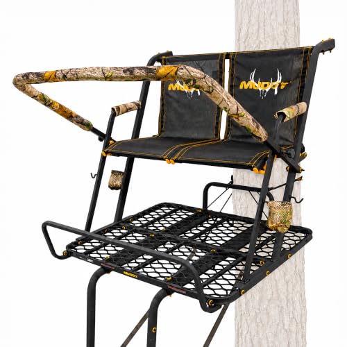 Muddy 17' Two-Person Hunting Tree Stand with Steel Frame, Flex-Tek Seat