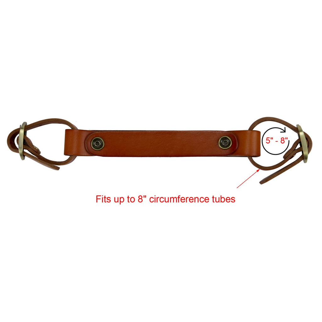TOURBON Leather Bike Handle Strap Bicycle Frame Carrying lifter