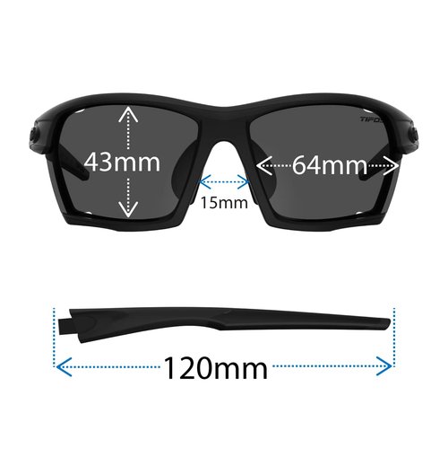 Tifosi Optics Kilo Sunglasses (Crystal Smoke, Clarion Yellow/AC Red/Clear)