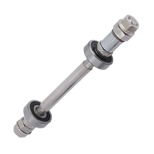Bicycle Wheel Hub Axle, Metal Road Bike Wheel Hub Axle Front Rear Solid Shaft Lever, BMX Bike Repair Tool Accessories, for Mountain BMX Bike (Rear axle 18cm)