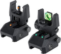Ohhunt Fiber Optic Sights - Foldable Flip-Up Backup Sights for A15 | Durable Polymer Design