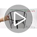 Moonoom 2-Pack Deer Feeders Varmint Cage - 12.3 x 11.8 Inches, All-Metal Squirrel & Raccoon Protector, Round Variant