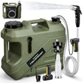 Portable Camping Shower with 5-Gallon Water Jug and Dual Batteries