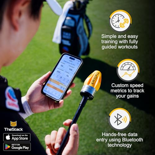 Golf Swing Speed Trainer with Adjustable Weights for Distance Gains