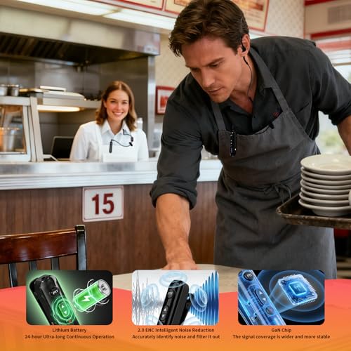 Mini Walkie Talkies 3 Pack with Earpieces - Compact Two-Way Radio Set