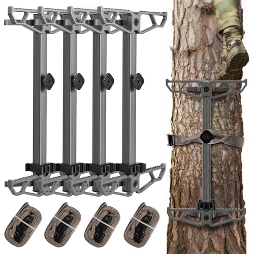 17.5-Inch Aluminum Climbing Sticks for Hunting, Lightweight & Non-Slip, Stackable & Packable, Suitable for Tree Stands & Tree Climbing