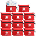 Bulk Mini First Aid Kits with Waterproof Zipper Pouches - 1740 Pieces for Travel, Home, Outdoor & Emergency Use