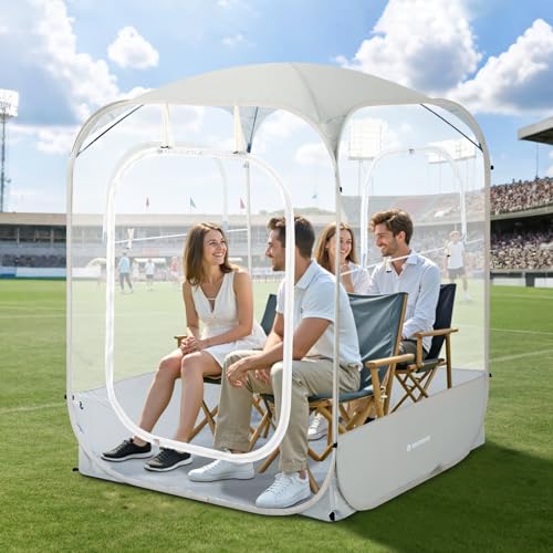 Beige 4-Person Raynesys Pop Up Bubble Tent - Spacious Outdoor Sports & Camping Shelter