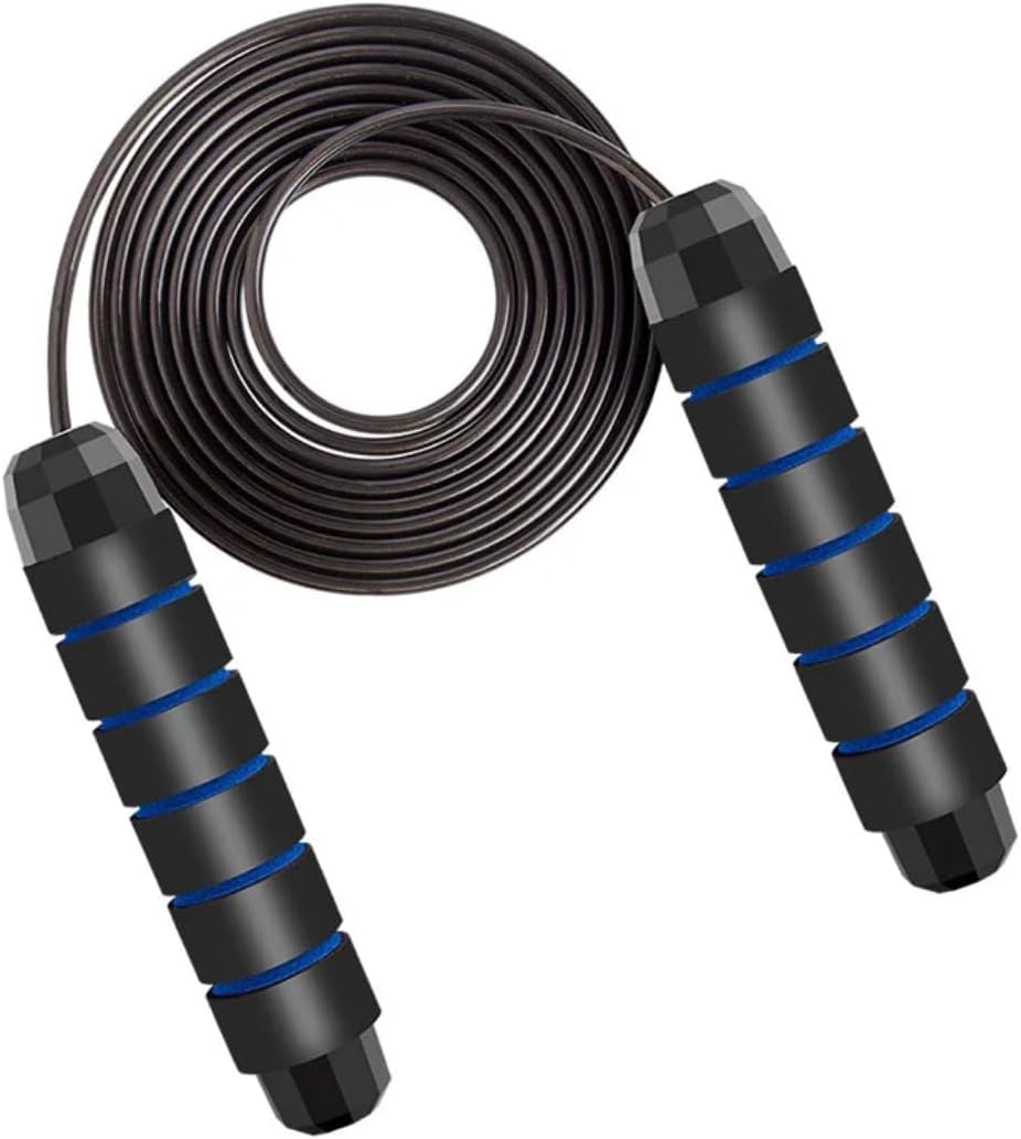 Skiennix Adjustable Jump Rope - Tangle-Free Speed Rope with Foam Handles for Cardio & Home Workouts