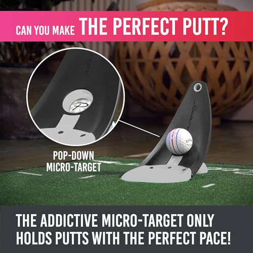 PuttOUT Premium Pressure Putt Trainer - Stone / Single Golf Practice Aid