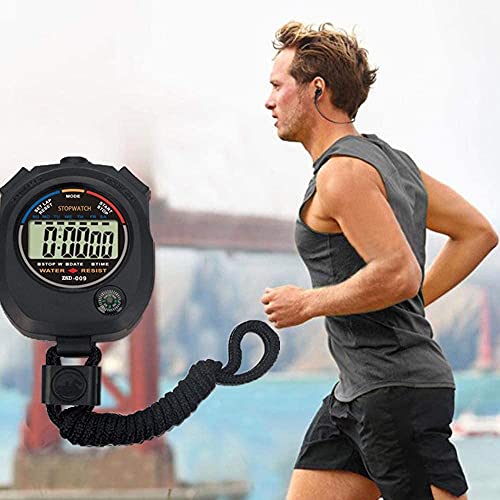 24 Pack Digital Sport Stopwatch Timer with Large Display, Date, Alarm for Coaches & Referees