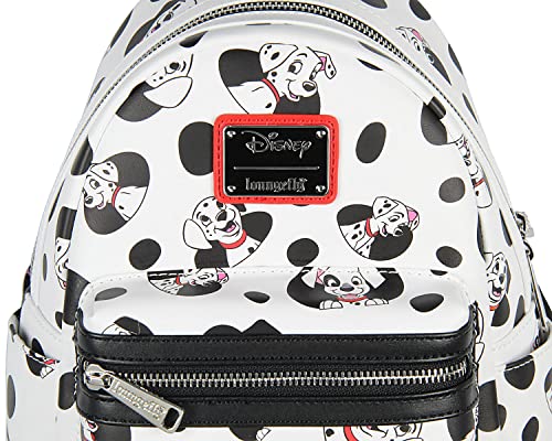 Loungefly Disney 101 Dalmatians Mini Backpack with Spots and Pups Print - 11 Inch