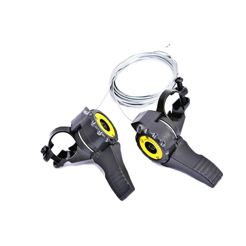Bicycle Thumb Shifter Levers 15/18/21 Speed Universal Handlebar Pair