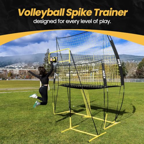 Apex Sports Volleyball Training Net System with Adjustable Height - Training Equipment for All Skill Levels