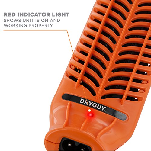 Travel Shoe Dryer and Warmer - DryGuy Portable Boot & Shoe Dryer, One Size - Orange & Black