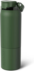 BrüMate Rise 25oz Insulated Water Bottle - 100% Leakproof Silicone Straw | BPA-Free | OD Green