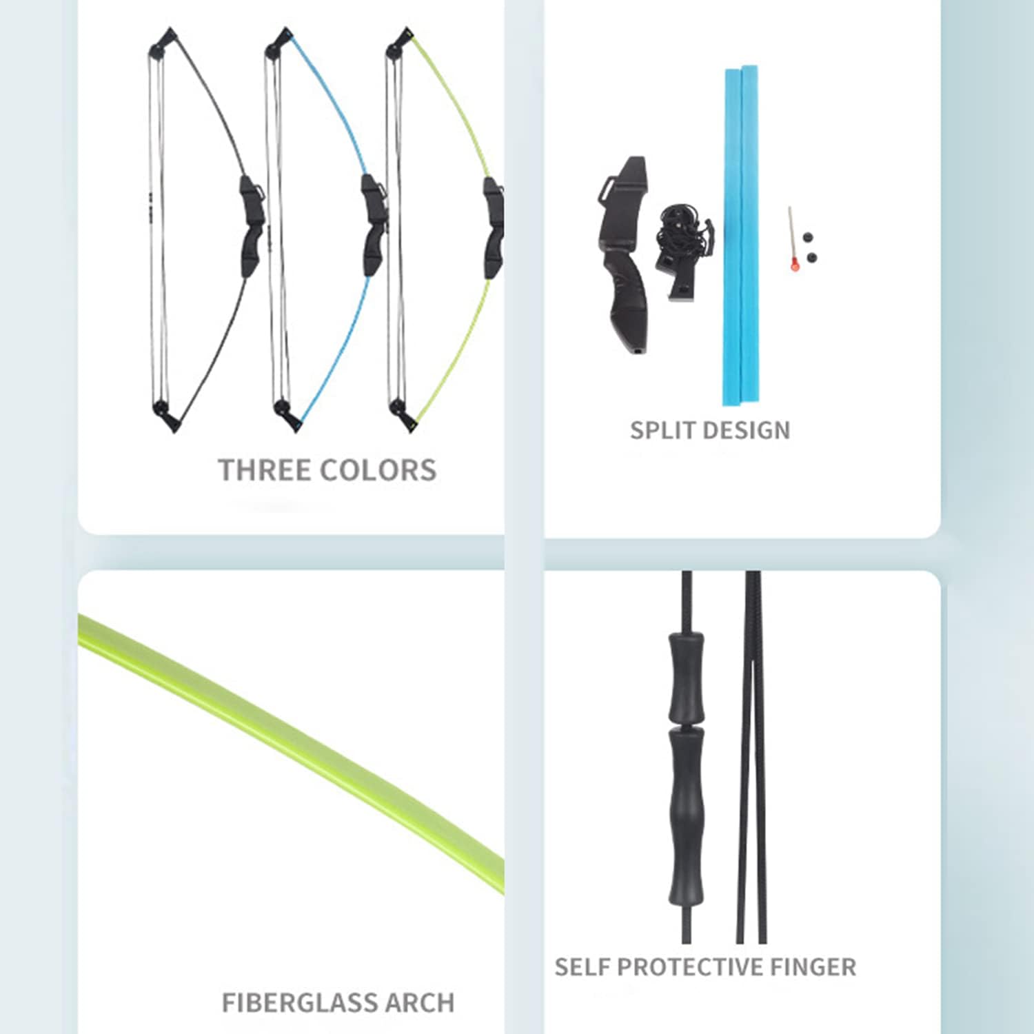 SOPOGER Compound Bow and Arrow Set - Beginner Archery Kit for Youth & Teens | 15-18 LB Draw Weight, 8 Arrows, Target Paper & Arm Guard
