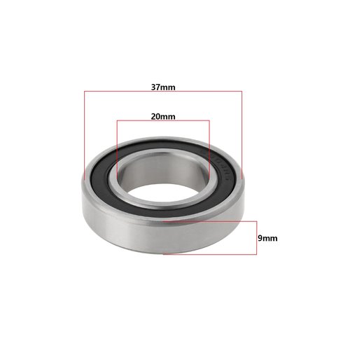 eMagTech 8pcs Deep Groove Ball Bearing Rubber Sealed Ball Bearings 61904 6904-2RS 20mm ID 37mm OD 9mm Thickness for Bicycles Scooters Rotating Machines