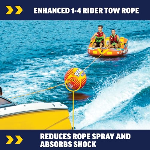 WOW Sports Water Sports Towable Tube Rope with Buoy & 4150-lb Break Strength