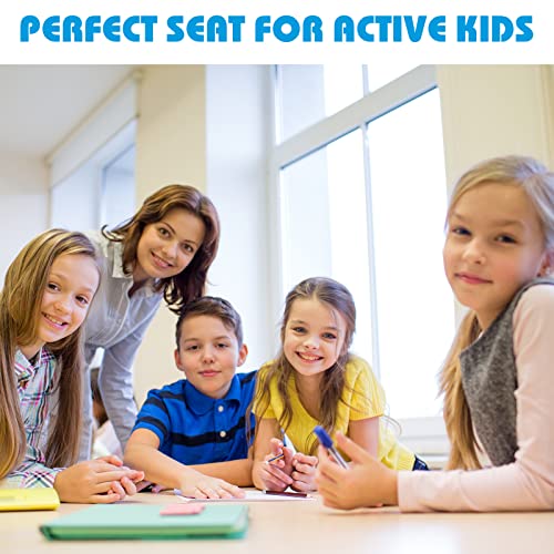 Kids Ball Chairs with Feet - 20 Inch Classroom Flexible Seating Set - Rose Red, Green, Orange, Blue