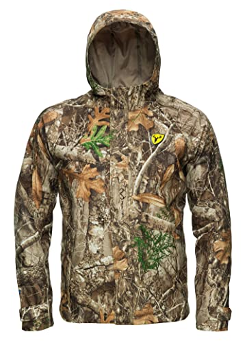 Men's Waterproof Breathable Camo Rain Jacket - Lightweight & Windproof