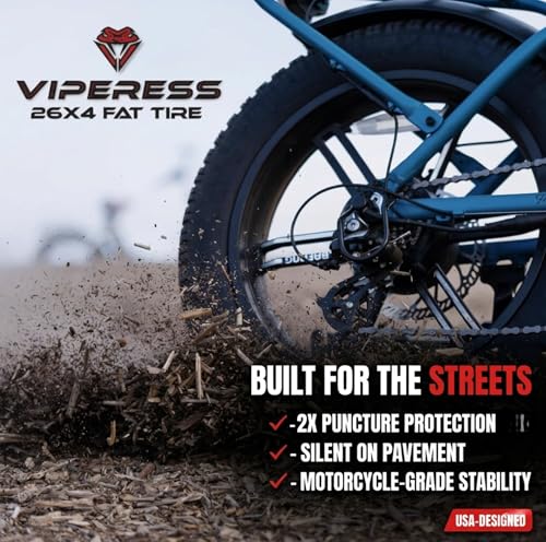 26x4 Fat E-Bike Tire - Puncture Resistant, All-Terrain, Heavy Duty