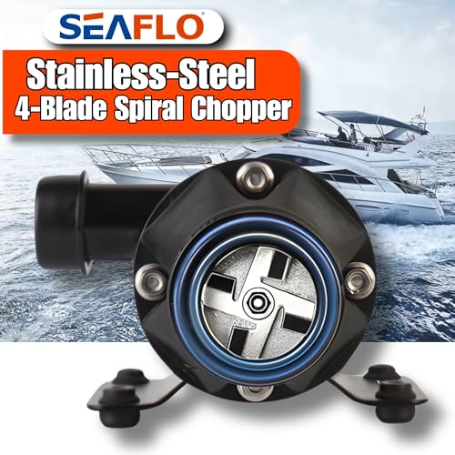 12V Marine Macerator Pump - Self-Priming, Anti-Clog, Heavy-Duty RV & Boat Waste Pump