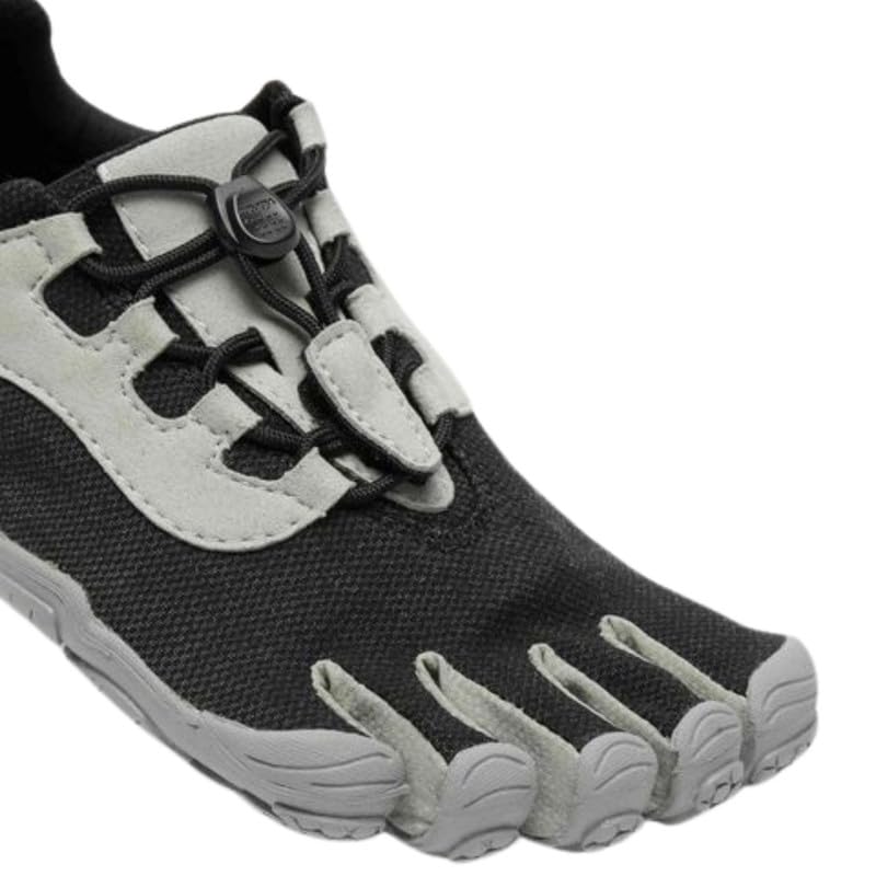Vibram Women's FiveFingers V-Run Retro Barefoot Road Running Shoe Black/Grey 7-7.5