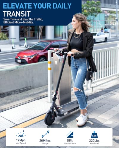 Hiboy S2 Nova Electric Scooter Black - 430W Peak Motor, 19 MPH, 20-Mile Range