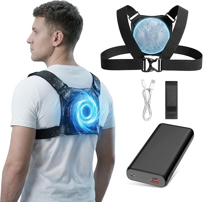 Cooling Vest with 24in² Cooling Plate - Rechargeable Outdoor Work & Sports Vest