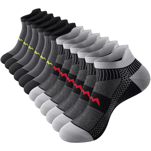 Ankle Compression Socks for Men & Women - 6 Pairs, Support & Circulation
