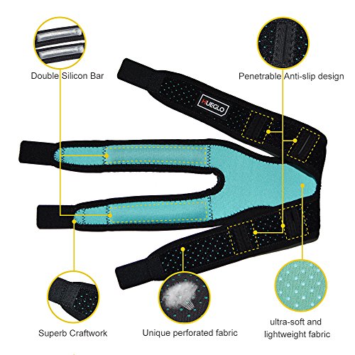 Dual Patella Knee Brace Support for Knee Pain Relief, Adjustable, Breathable