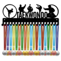 Taekwondo Medal Display Hanger Rack with 20 Hooks - Black, Variation Taekwondo-083