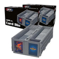 BCW 2 Pack Collectible Card Storage Bins Holds 1600 Cards Each Stackable Gray