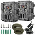 Mini Trail Camera 36MP 2K HD Night Vision Wildlife Monitoring Gray
