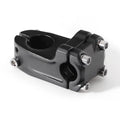 BMX Downhill Bike Stem Aluminum Alloy Fixed Gear Bicycle Handlebar Stem 28.6x22.2mm 0 Degree Black