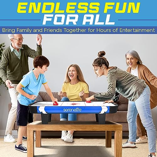 40-Inch Air Hockey Table with Fast Gameplay & Built-in Score Tracker