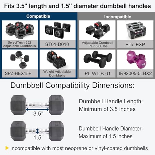 AltitudeCraft Dumbbell to Barbell Converter - Adjustable Home Gym Accessory, 200 lb Capacity, Variation: Dumbbell Converter