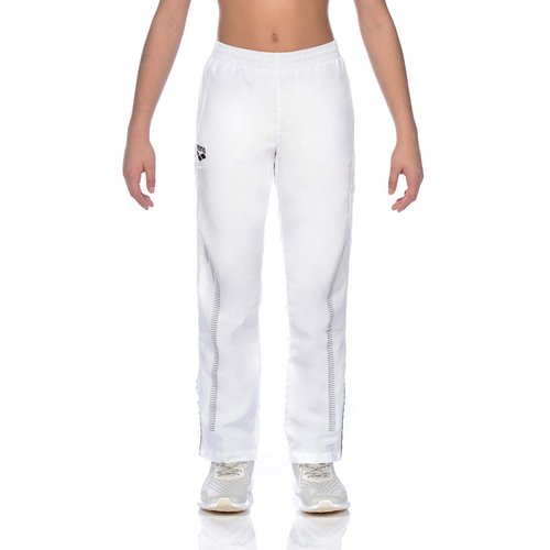 ARENA Teamline Youth Warm Up Pants Bottoms for Sports Training Fitness Side Pockets Adjustable Waistband Lightweight Quick Drying Ideal for Clubs, White, XX-Large