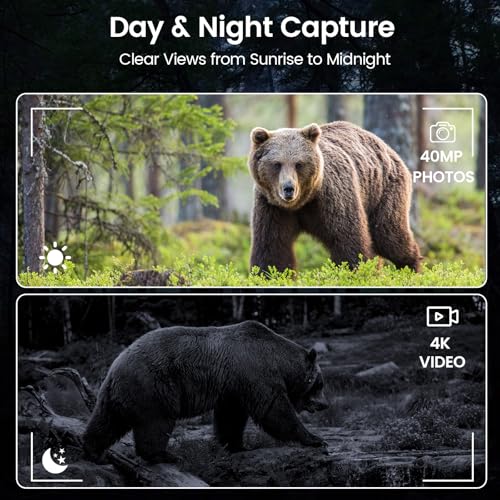 4K Night Vision Goggles for Adults with AI Color Boost, 8X Digital Zoom