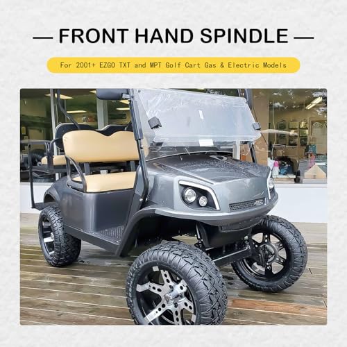 LOSTAR Golf Cart Front Spindle Assembly Compatible with EZGO TXT 2001+ Replaces 70673-G02, 70942-G02