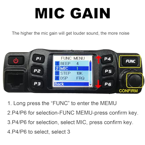 Dual Band 25W Mobile Transceiver Radio with VOX and Display - CABLE Variation