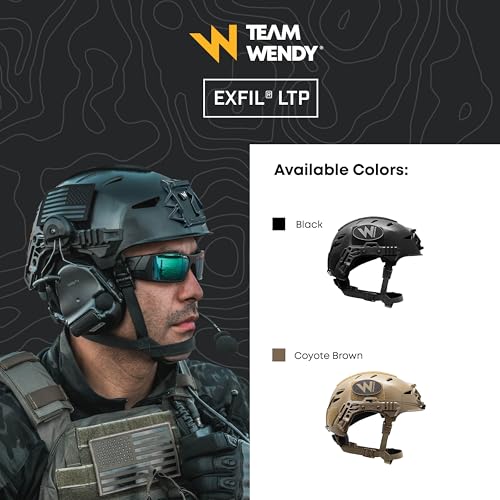 Lightweight Tactical Bump Helmet with Night Vision Mounts - Coyote Brown, Size M/L