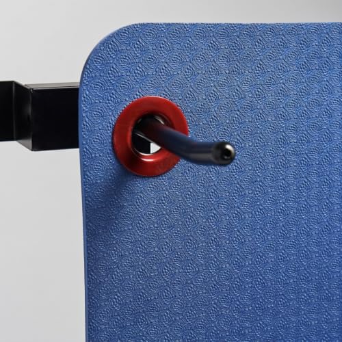 Adjustable Wall-Mounted Mat Rack for Gym and Exercise Equipment