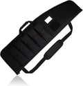 Skiennix Soft Rifle Case - Heavy Duty Scoped Range Gun Bag with 5 Pouches | Black 34 Inch